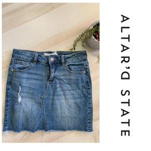 Altar’d State denim mini skirt
